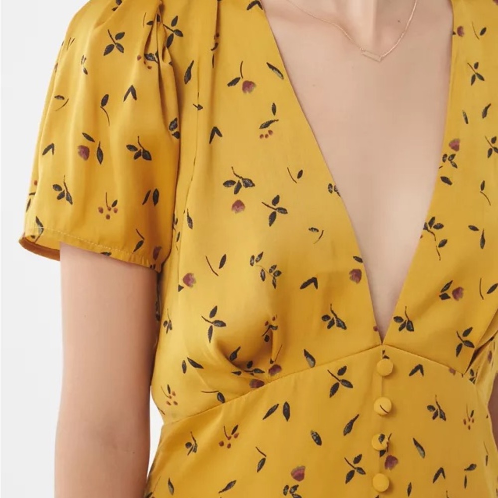Urban Outfitters Yellow Floral Dress